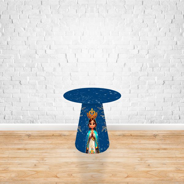 Capa para Mesa Cone Sublimada Tema Religioso/Nossa senhora 2070