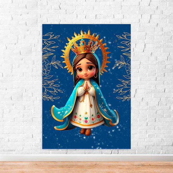 Capa Painel Retangular Sublimado Tema Religioso/Nossa senhora cute 2070