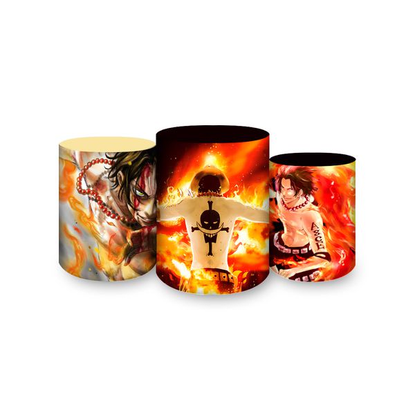 Trio Capas Cilindros Sublimados Tema One Piece 2501