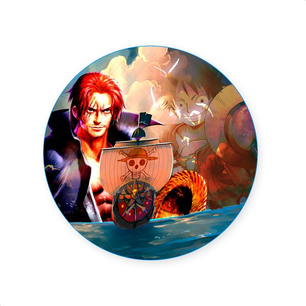 Capa Painel Redondo Sublimados Tema One Piece 2503