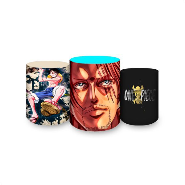 Trio Capas Cilindros Sublimados Tema One Piece 2503