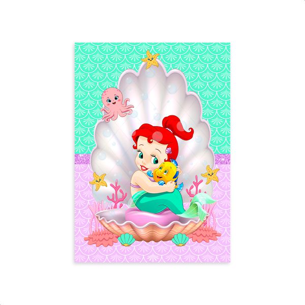 Capa Painel Retangular Sublimado Tema Princesa Cute 2016