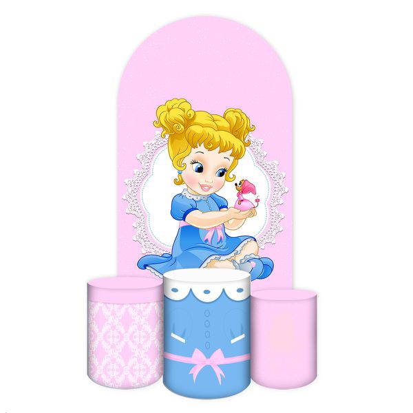 Capa Painel Romano Veste fácil + 3 Capas Cilindros Tema Princesa Cute 2015