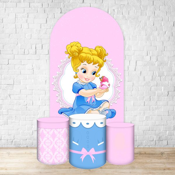 Capa Painel Romano Veste fácil + 3 Capas Cilindros Tema Princesa Cute 2015