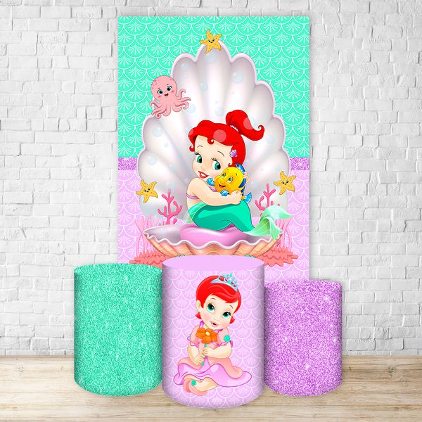 Capa Retangular + Trio Capas Cilindros Sublimados Tema Princesa Cute 2016