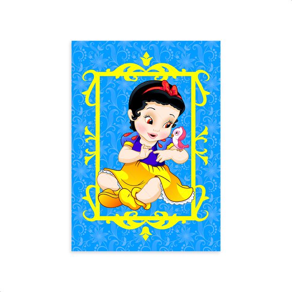 Capa Painel Retangular Sublimado Tema Princesa Cute 2013