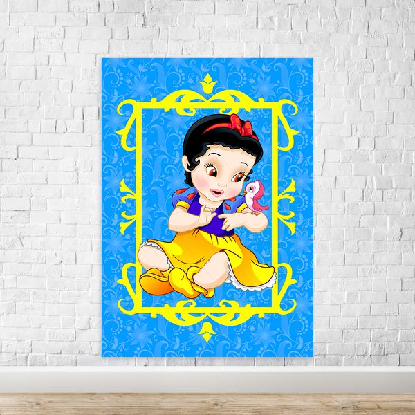 Capa Painel Retangular Sublimado Tema Princesa Cute 2013