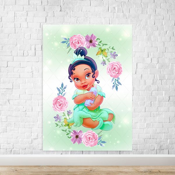 Capa Painel Retangular Sublimado Tema Princesa Cute 2012
