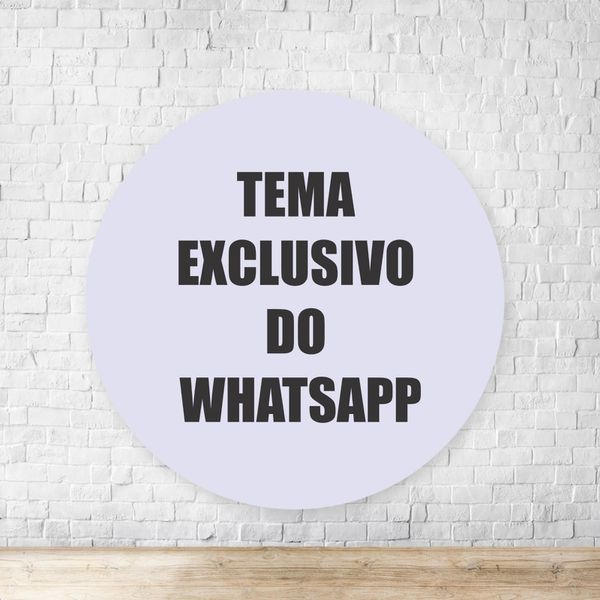 Redondo Tema Exclusivo do WhatsApp 