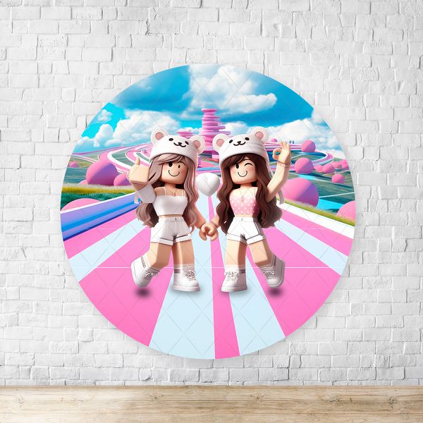 Capa Painel Redondo Sublimados Tema Roblox 2716