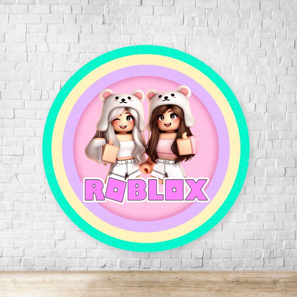 Capa Painel Redondo Sublimados Tema Roblox 2203