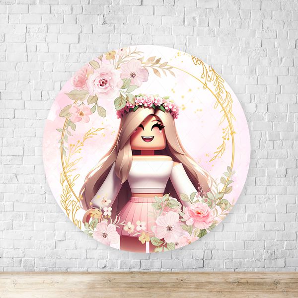 Capa Painel Redondo Sublimados Tema Roblox 2204