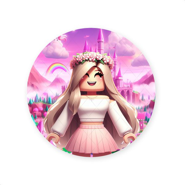 Capa Painel Redondo Sublimados Tema Roblox 2715