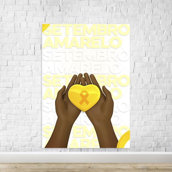 Capa Painel Retangular Sublimado Tema Setembro Amarelo 4049