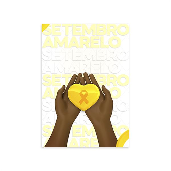 Capa Painel Retangular Sublimado Tema Setembro Amarelo 4049