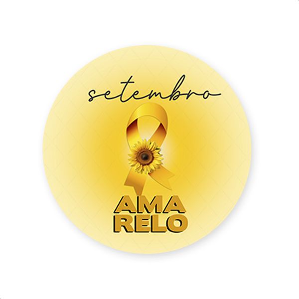 Capa Painel Redondo Sublimados Tema Setembro Amarelo 4049