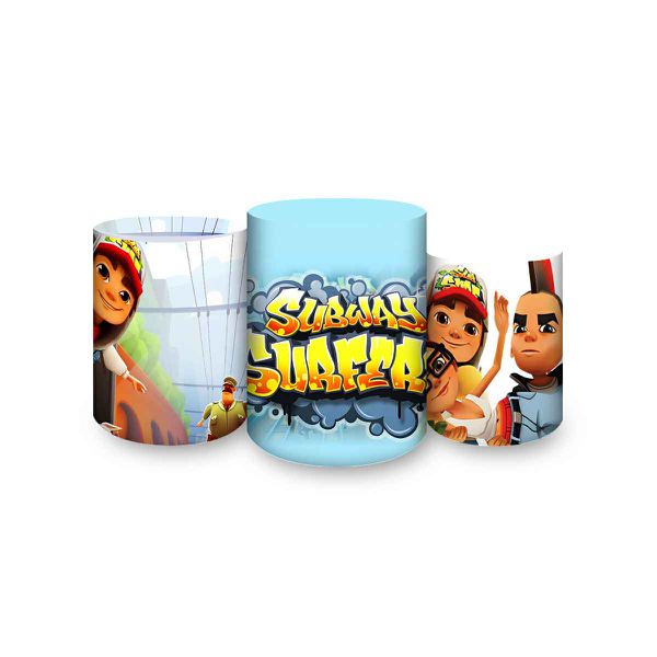 Trio Capas Cilindros Sublimados Subway Surfers 942