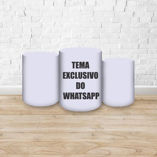 Trio de Cilindros Tema Exclusivo do WhatsApp 