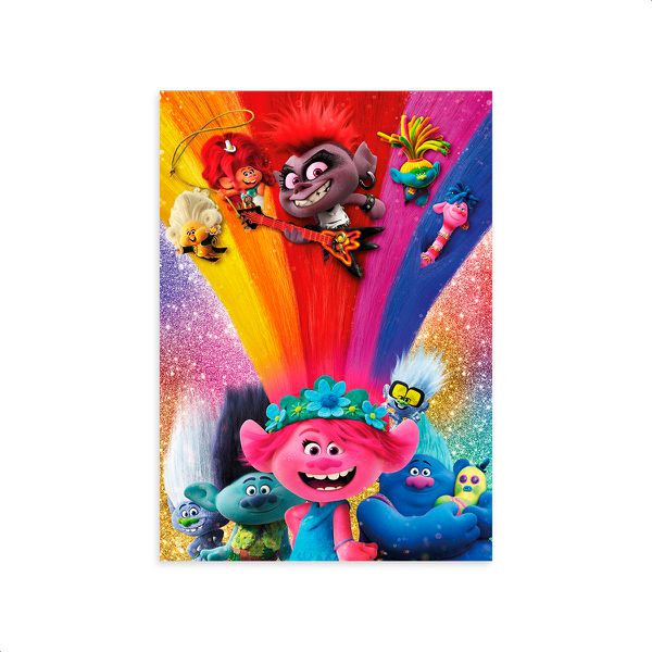 Capa Painel Retangular Sublimado Tema Trolls 2508