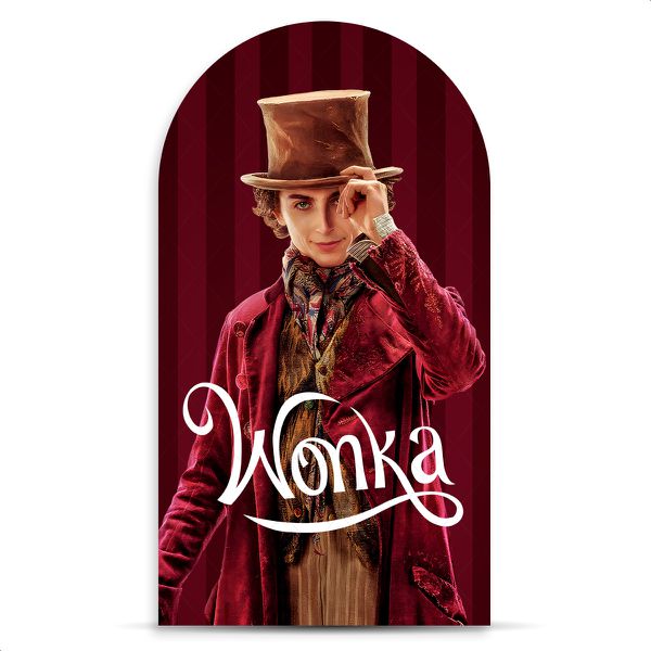 Capa Painel Romano Sublimado Tema Willy Wonka 2114