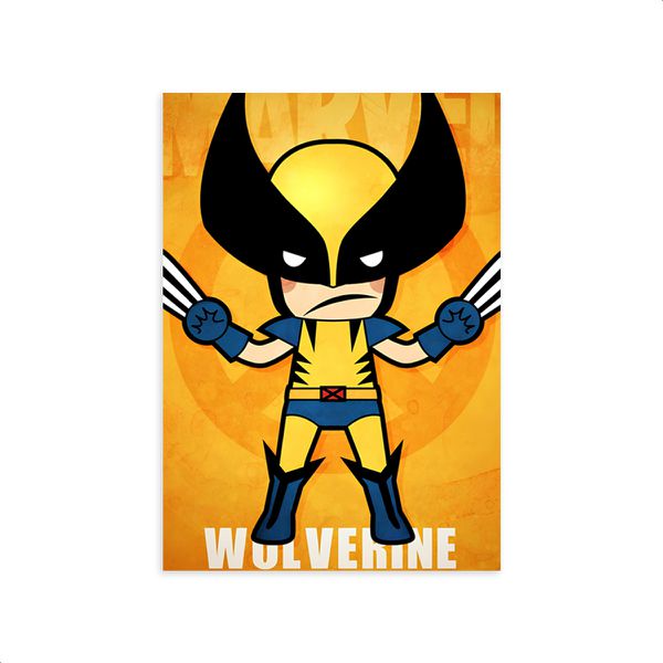 Capa Painel Retangular Sublimado Tema Wolverine 4013