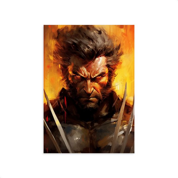 Capa Painel Retangular Sublimado Tema Wolverine 4012