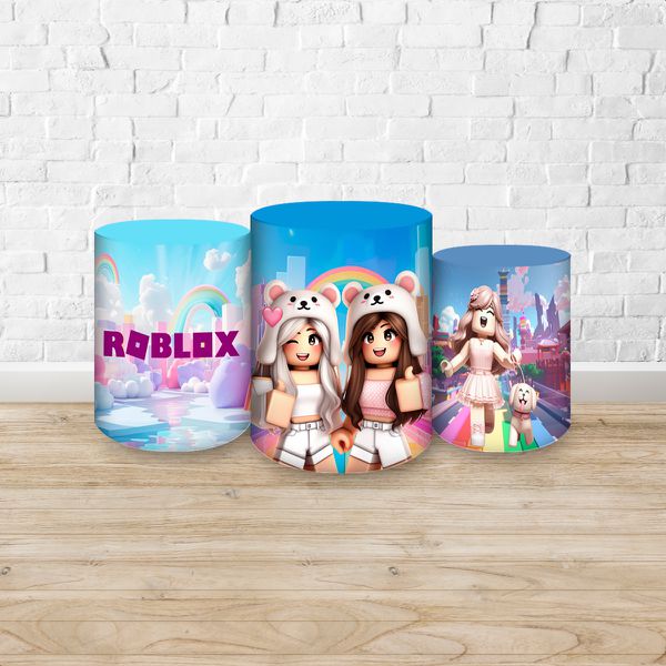 Trio Capas Cilindros Sublimados Tema Roblox 2715
