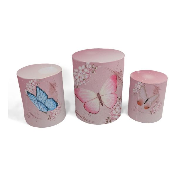 Trio Capas de Cilindros - Borboletas
