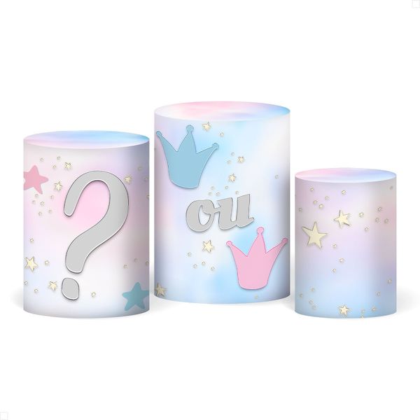 Trio Capas de Cilindros - Chá Revelação Infantil