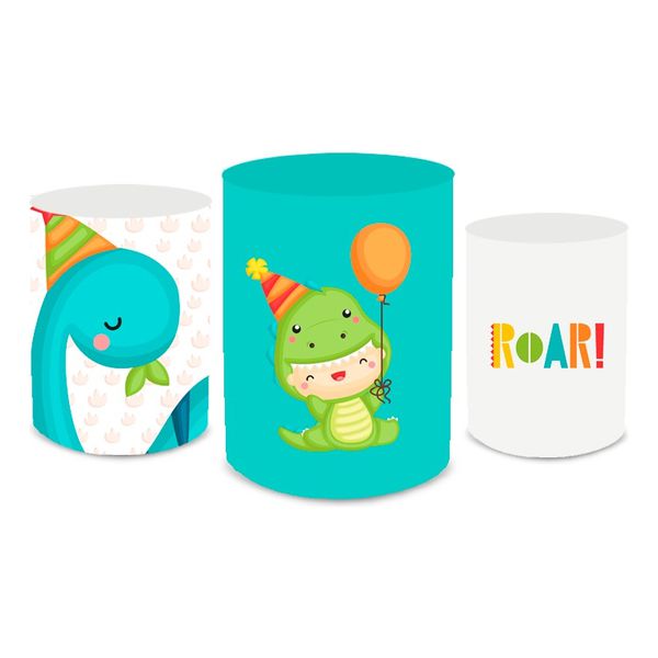 Trio Capas de Cilindros - Dinossauro