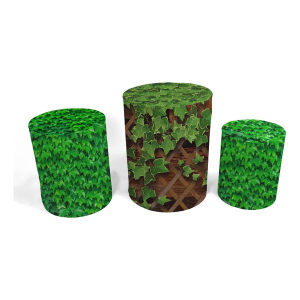 Trio Capas de Cilindros - Folhas - Jardim