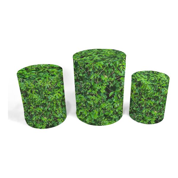 Trio Capas de Cilindros - Folhas - Jardim