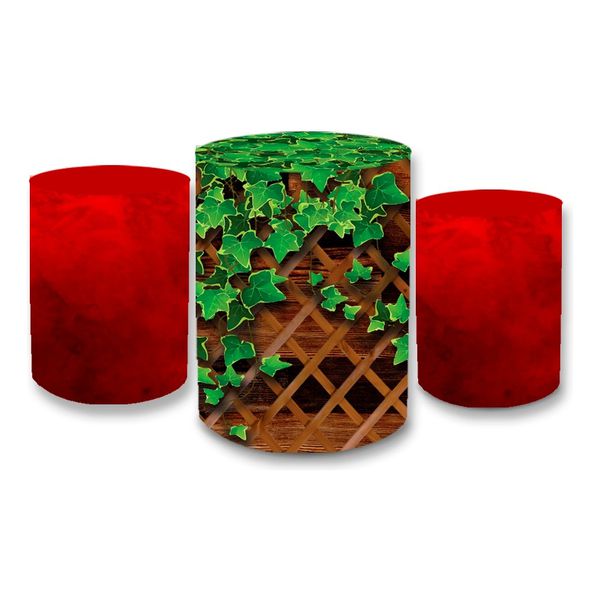 Trio Capas de Cilindros - Folhas - Jardim