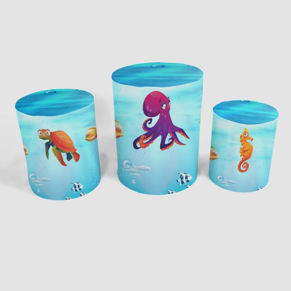 Trio Capas de Cilindros - Fundo do Mar