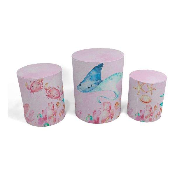 Trio Capas de Cilindros - Fundo do Mar