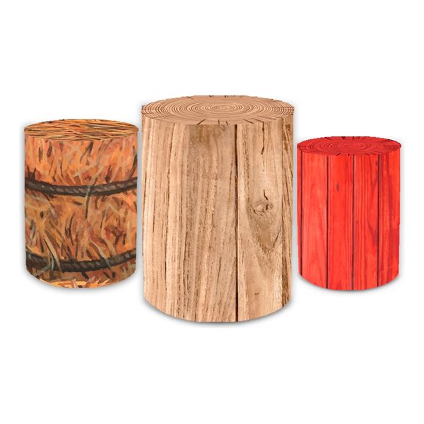 Trio Capas de Cilindros - Madeira