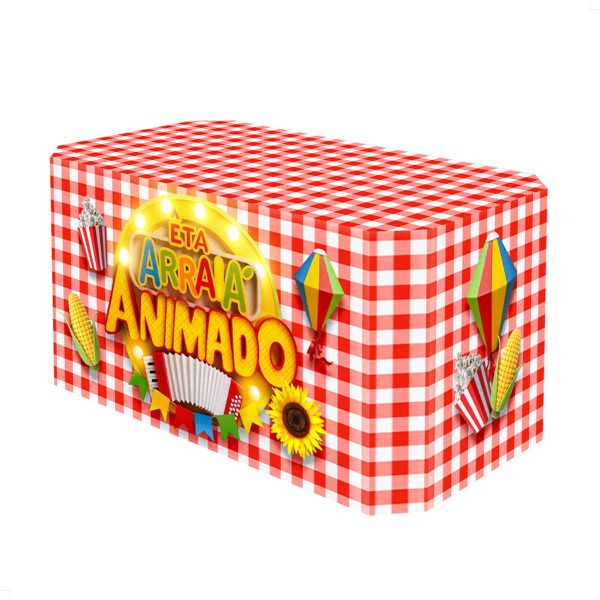 Capa Decorativa de Mesa - Festa Junina