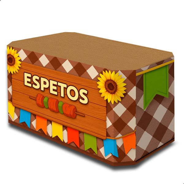 Capa Decorativa de Mesa - Festa Junina