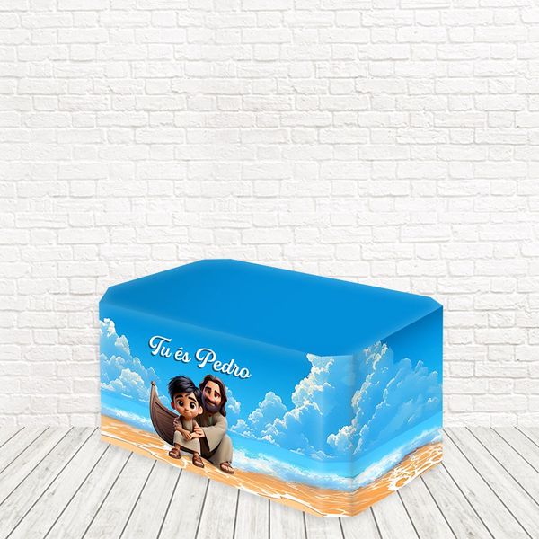 Capa Decorativa de Mesa - Jesus e Pedro