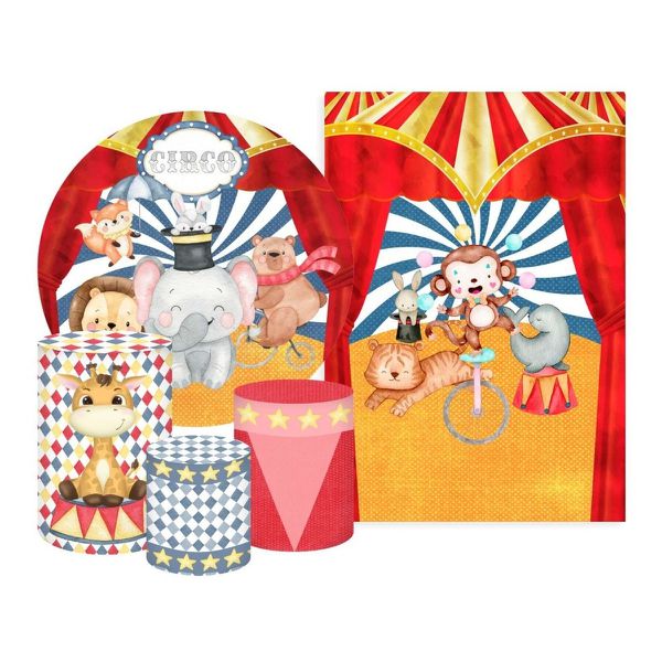 Kit 5 Peças - Circo