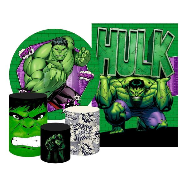 Kit 5 Peças - Hulk