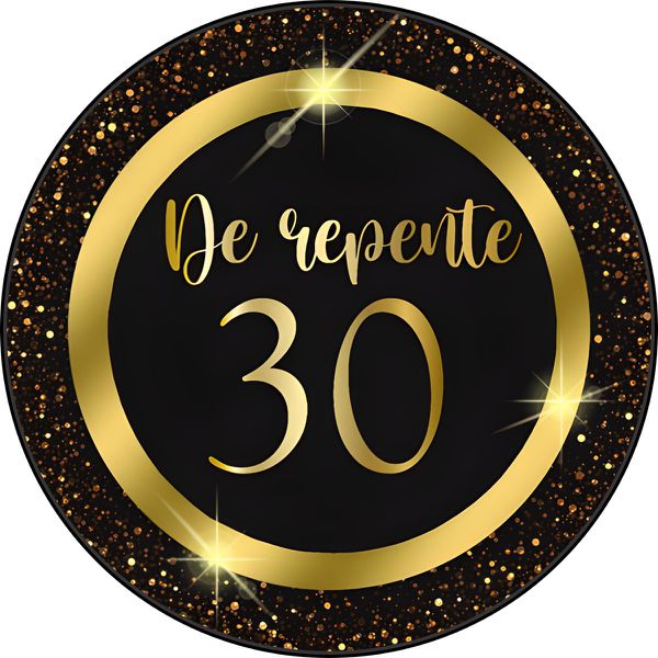 Painel Redondo 50x50 - 30 anos