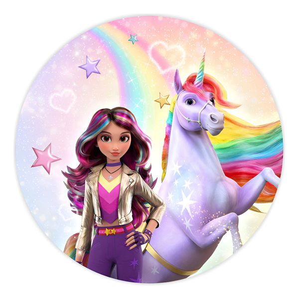 Painel Redondo 50x50 - Academia do Unicórnio