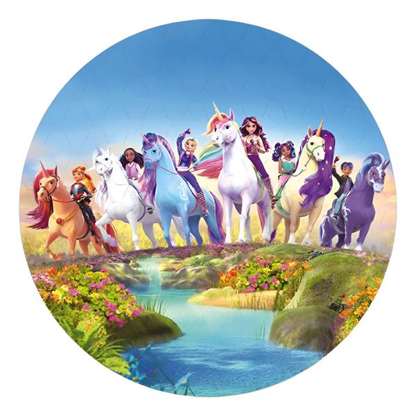 Painel Redondo 50x50 - Academia do Unicórnio