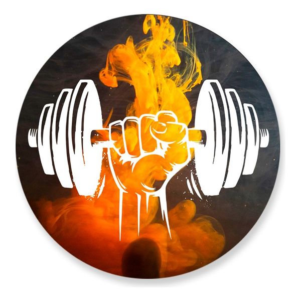 Painel Redondo 50x50 - Academia