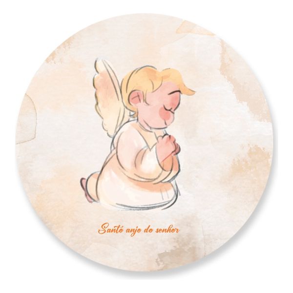 Painel Redondo 50x50 - Anjo