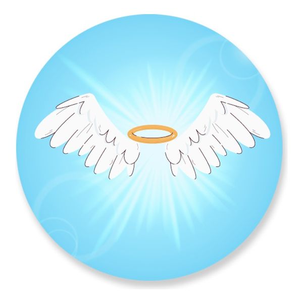 Painel Redondo 50x50 - Anjo