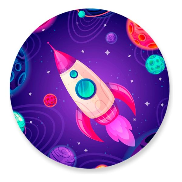 Painel Redondo 50x50 - Astronauta