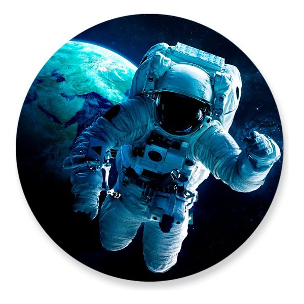 Painel Redondo 50x50 - Astronauta
