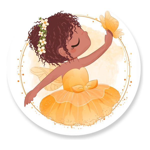 Painel Redondo 50x50 - Bailarina